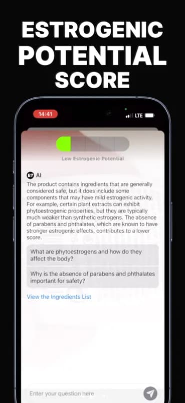 Is It Estrogenic? Screenshot